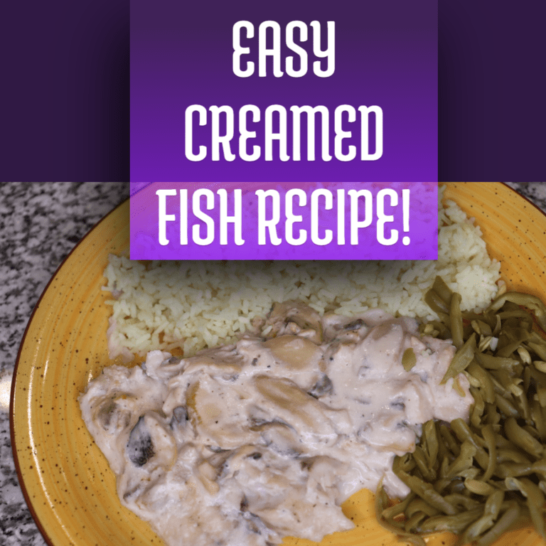 easy creamed fish and mushrooms recipe