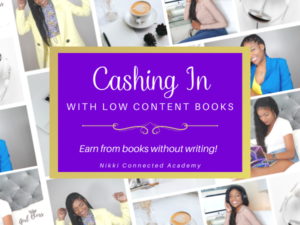 Sell books without writing. Low content books course.