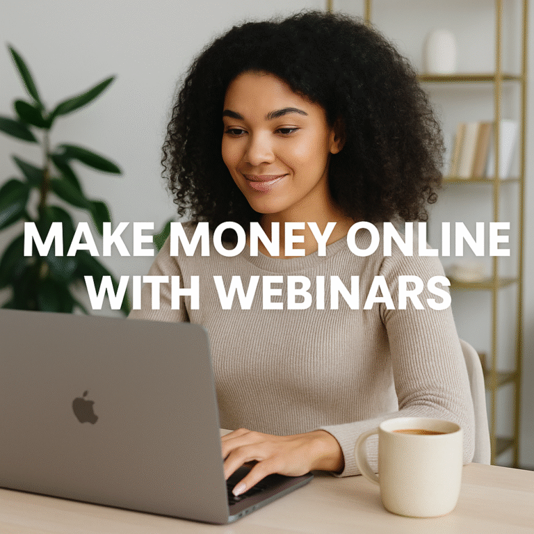 make money online with webinars