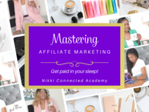 Earn money in your sleep with affiliate marketing.