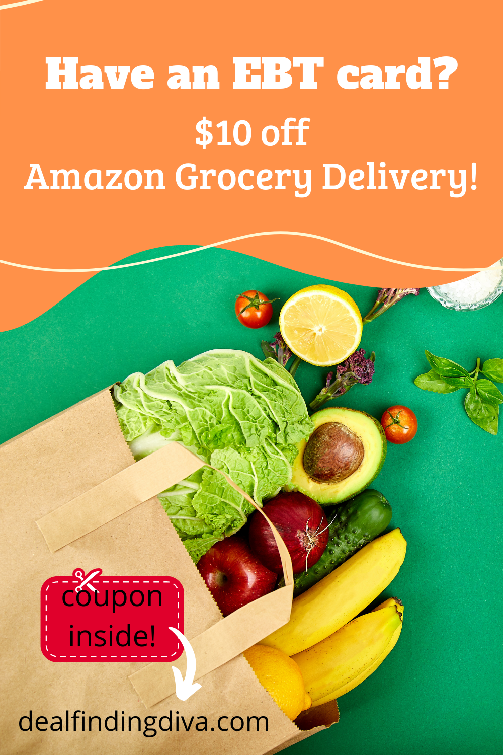 AMAZON EBT DISCOUNT! 10 OFF 30 GROCERY DELIVERY.