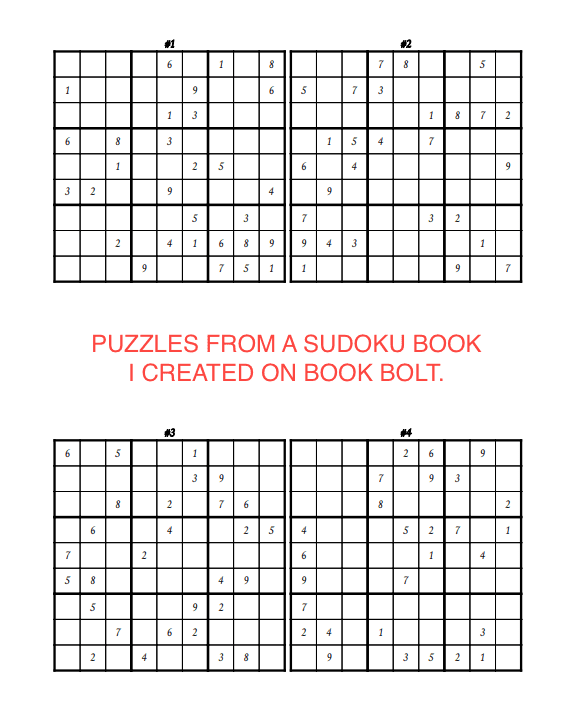 how to create an activity book on book sudoku amazon kdp book bolt